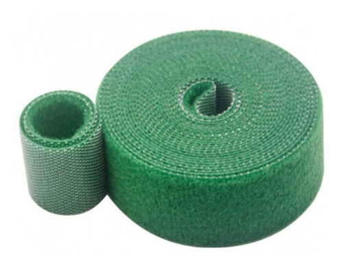 Velcro Doble Faz 25 Mts X 50mm Ancho. Verde. Amarra Cables