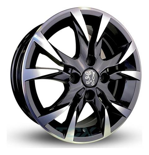 Rodas Scorro S215 Aro 14 4x100 Bicos Cor Preto Com Diamantado