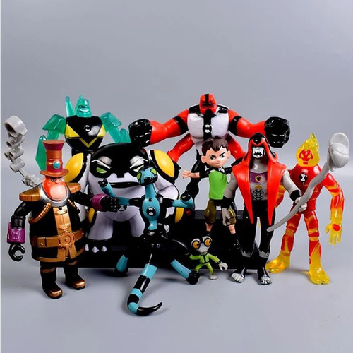 Figuras De Acción Ben10 De Alta Calidad 3-12cm 9pieces Pvc T