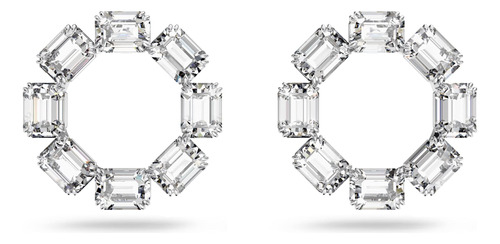 Pendientes De Aro Swarovski Millenia, Cristales De Talla Oct