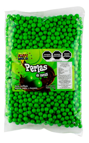 Chocoretas Dulce Perlas Chocolate Sabor Menta 1 Kg Confy