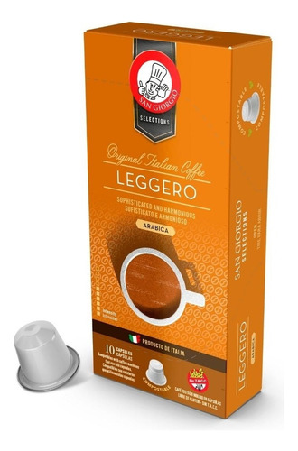 Capsulas De Cafe San Giorgio Leggero X10 Nespresso Comp