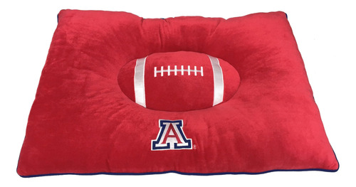 Cama Para Mascotas Ncaa - Cama Con Almohada De Felpa Suave Y