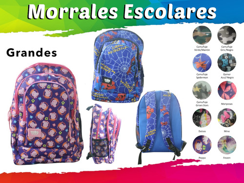 Morrales / Bolsos / Bag  Escolares Grande