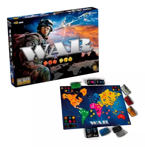 Jogo War De Tabuleiro Estratégias De Guerra Original Grow - Jogos