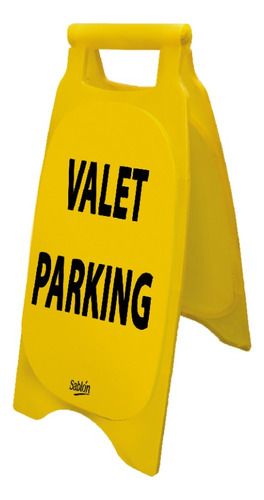 Caballete Plastico Valet Parking Amarillo-negro 7718