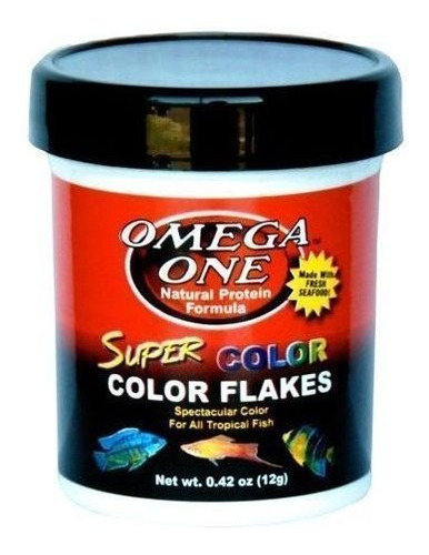 Super Color Flakes Comida Hojuelas Peces Realce Omega 12g