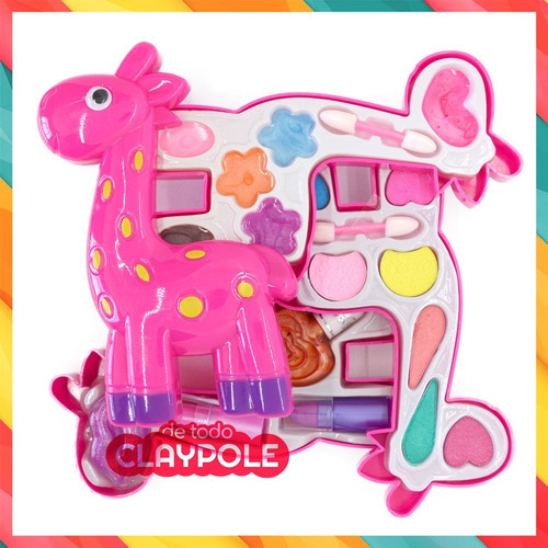 Set De Maquillaje Infantil Pinturitas Belleza Caja Jirafa