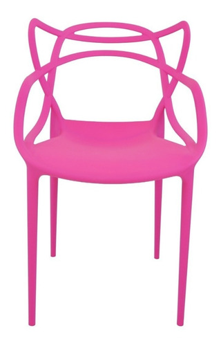 Cadeira de jantar Top Chairs Top Chairs Allegra, estrutura de cor  rosa, 1 unidade