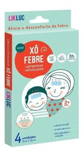 Xô Febre ® Alívio Da Febre (genérico Bekoool) Compressas Gel