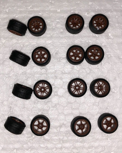 Gomas Para Custom 1:64 Kreauto Kanjo Rin Cafe 4 Modelos