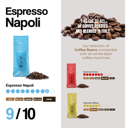 Café En Grano Entero Tostado Oscuro 2.2 Libras 1 Paquete