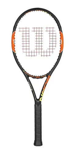 Raqueta Tenis Wilson Burn 95 309 G Fibra Carbono Tennis Color Negro/naranja/amarillo Tamaño Del Grip 2 (4 1/4)