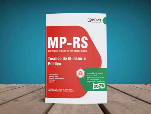 Apostila Completa Técnico Do Ministério Público Do Rio Grande Do Sul - Mp Rs 2025 - Editora Nova