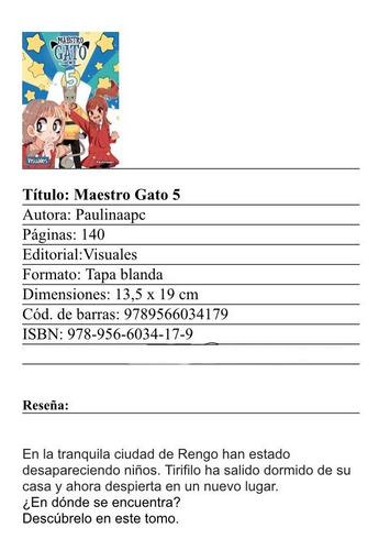 Imagen 3 de 3 de Maestro Gato 5
