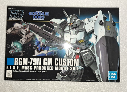 Bandai Plastic Model Kit Hg 1/144 Rgm-79n Gm Costum