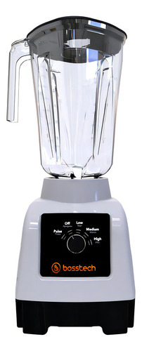 Licuadora Bosstech 550w Plástico 2l Perilla 3 Velocidades Color Gris