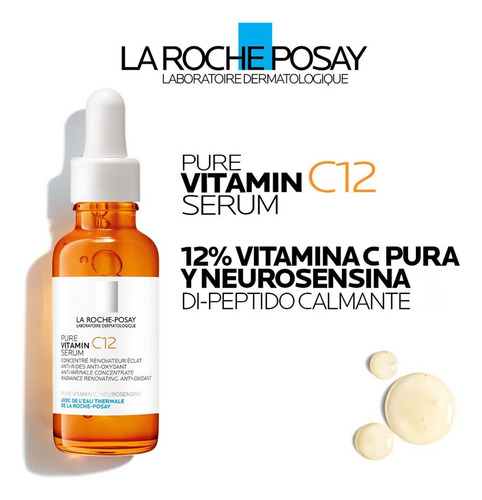 La Roche Posay Pure Vitamin C12 Serum Todo Tipo De Piel Día