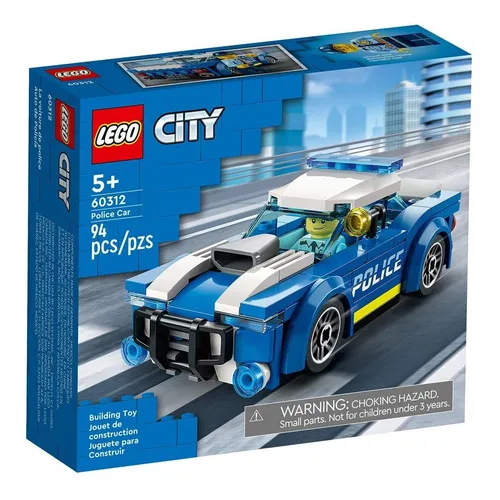 Lego City Carro Da Polícia 94 Peças - Lego 60312