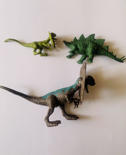 Jurassic World Attack Dilophosaurus Fpf14 + 3 Minis +blue 12 (Usado)