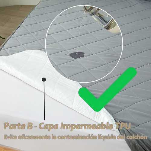 Cubre Colchón Impermeable Protector Fundas Matrimonial