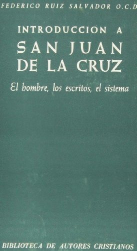 Introducción A San Juan De La Cruz, De Federico Ruiz Salvador. Editorial Biblioteca Autores Cristianos, Tapa Dura En Español, 1968