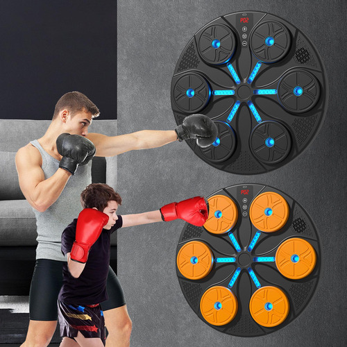 Máquina De Boxeo Pared Objetivo Guantes Rojos Pad Negro