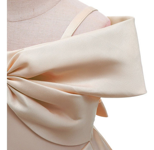 Vestido U Para Niñas Pequeñas, Color Sólido, Temperamento B