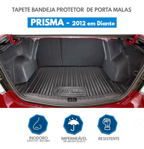 Imagem 2 de 5 de Tapete Bandeja Porta Malas Chevrolet Prisma 2018 Impermeavel