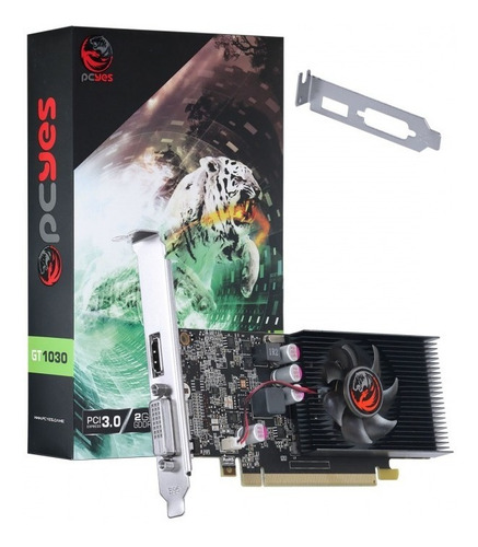 Imagem 1 de 9 de Placa De Vídeo Nvidia Geforce Gt 1030 2gb Gddr5 Pcyes