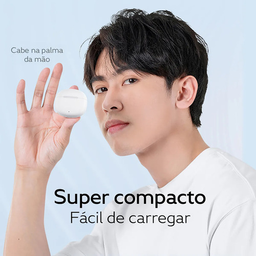 Fone Qcy T20 Bluetooth 5.3 Cancelamento Enc Modo Game Preto