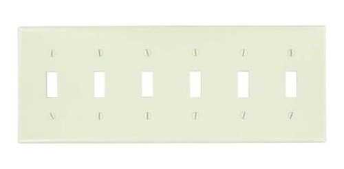 Leviton 78036 Interruptor De Palanca 6gang Placa De Pared Di