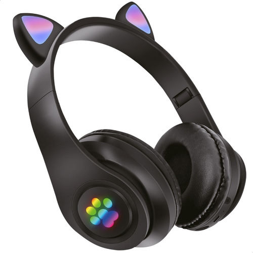 Auriculares Headset Orejas Gato Rgb Vincha Bluetooth Mic