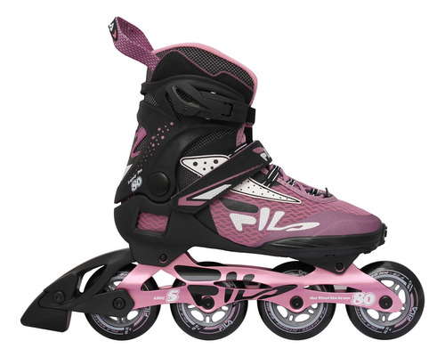 Patines Fila Skates En Linea Legacy Pro Negro/violeta