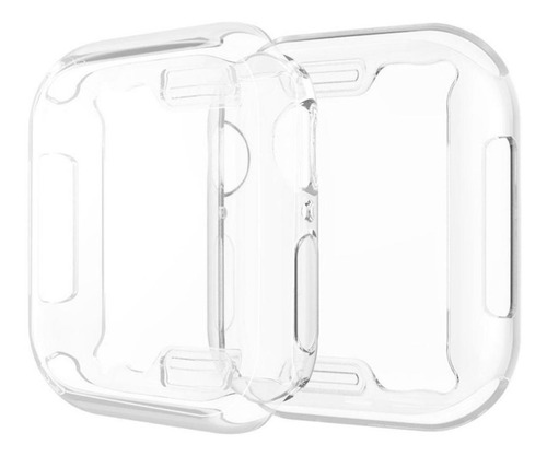 Case Bumper Proteção 360º Para Apple Watch Série 9 41mm 45mm Cor Transparente 45mm