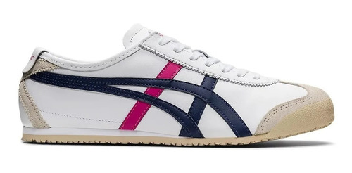 Onitsuka Tiger México 66 Blanco Rosa Piel Clásico Casual