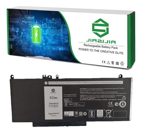 Batería De Repuesto Jiazijia 6mt4t Hk6dv Para Dell Latitude