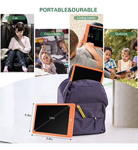 Tekfun Juguetes Para Niños Tableta De Escritura Lcd De 10 Pu
