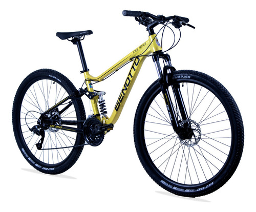 Bicicleta Benotto Montaña Ds-950 Rodada 29 24v Aluminio Color Amarillo Tamaño del cuadro Unica