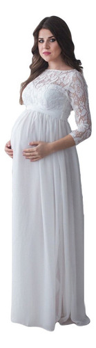 Vestido Largos De Noche Sexy Encaje Para Maternidad [u]