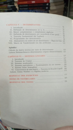 Fundamentos De Matematica Elementar - Sequencias Matrizes Determinantes (Usado)