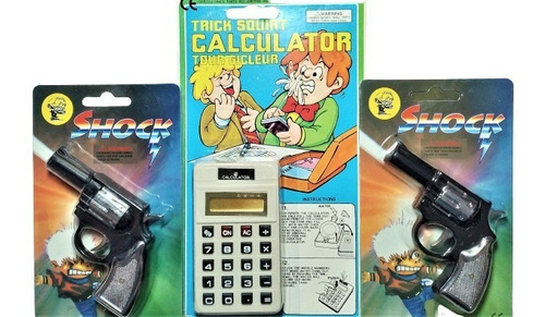 Calculadora De Broma, Hecha Agua Y 2 Pistolitas De Tokes!!!