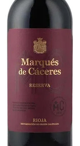 Caja De 12 Vino Tinto Marques De Caceres Reserva 750 Ml