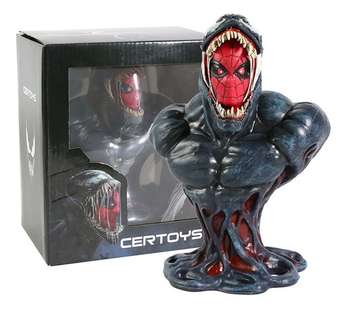 Juguete Modelo De Figuras De Acción Venom Spiderman Bust