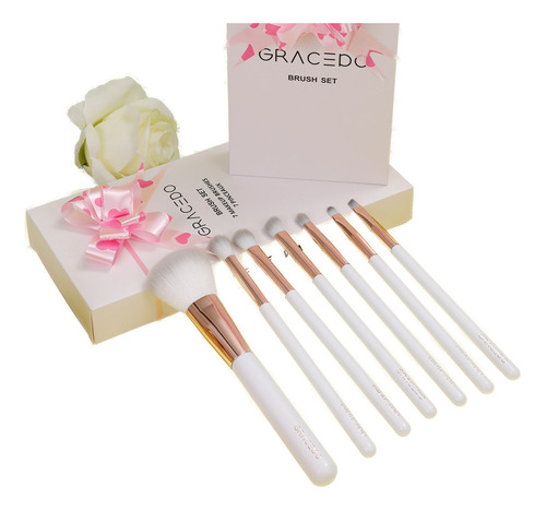 Set De Maquillaje Con Pincel De Mármol Para Ojos Eye Shadow