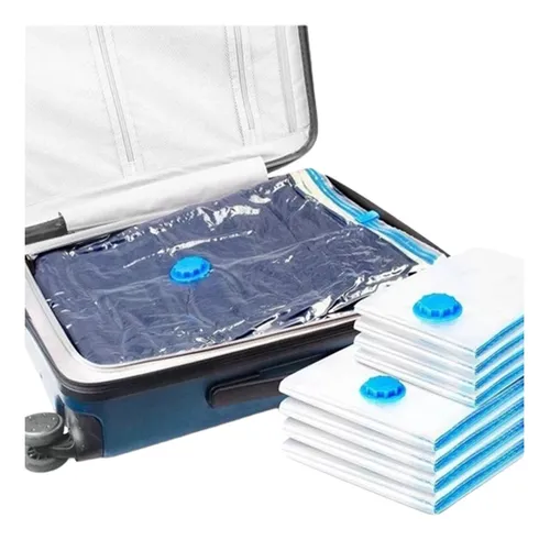 Pack Bolsas Al Vacío 70x100cm Reutilizables Ahorra Espacio