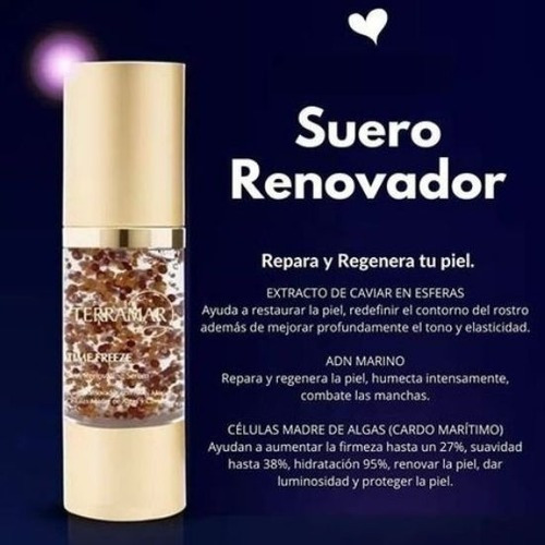 Suero Facial Adn Marino Células Madre Terramar 80 Ml Tipo De