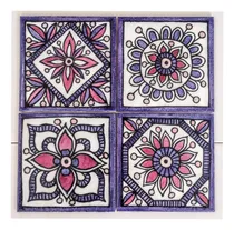 Comprar Azulejo Mayolica 15 X 15 Querétaro Lavanda Pack X 8 Unid.