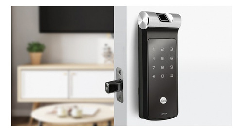 Fechadura Digital Bio & Senha Ydf 40a Trinco Lingueta - Yale