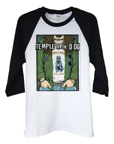 Polera Raglan 3/4 Temple Of The Dog Live Sa Rock Abominatron